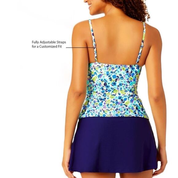 Anne Cole Women’s Tankini Swim Top Size XS - Picture 4 of 11